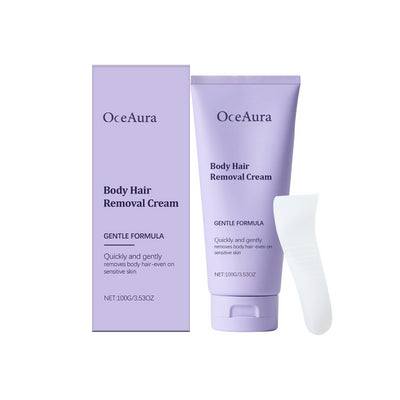 Crema depilatoria corporal OceAura, depilación suave para manos y piernas, crema limpiadora para hombres y mujeres.