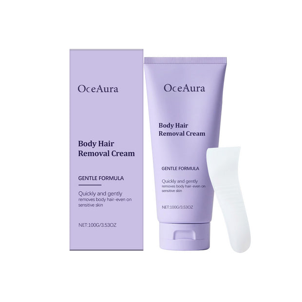 Crema depilatoria corporal OceAura, depilación suave para manos y piernas, crema limpiadora para hombres y mujeres.