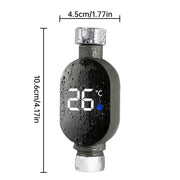 Termómetro de ducha de baño LED negro (0℃~99℃)