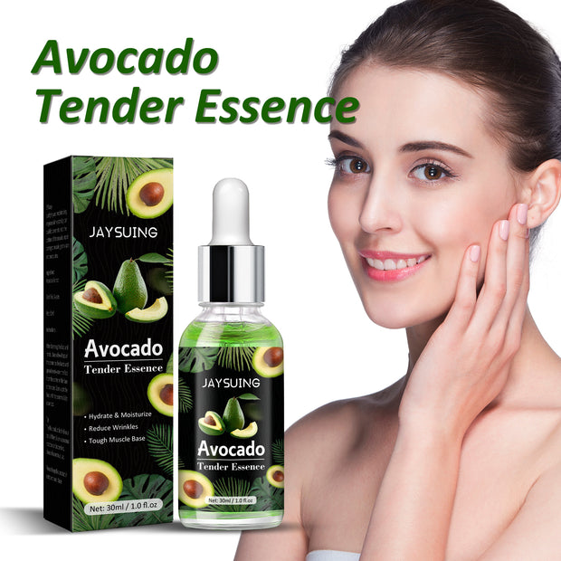 Suero de aguacate Jaysuing, iluminador del tono facial, aclarador de líneas de expresión, esencia hidratante para la piel