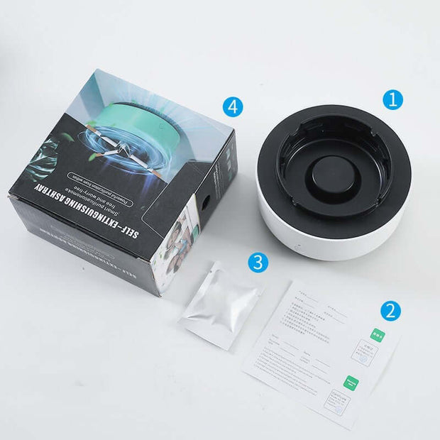 Cenicero Purificador de Aire con Aniones,  Elimina Humo y Olores, Portátil para Coche