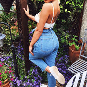 Vaqueros vintage de cintura alta con borlas y cargo gu para mujer, verano y otoño