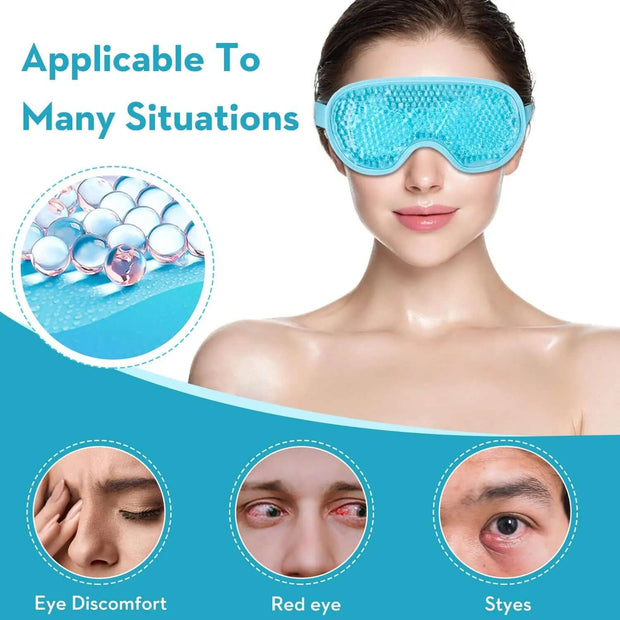 Mascarilla refrescante para ojos con perlas de gel
