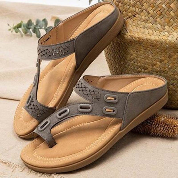 Sandalias de verano para mujer, chanclas retro, zapatillas, zapatos de playa, chanclas