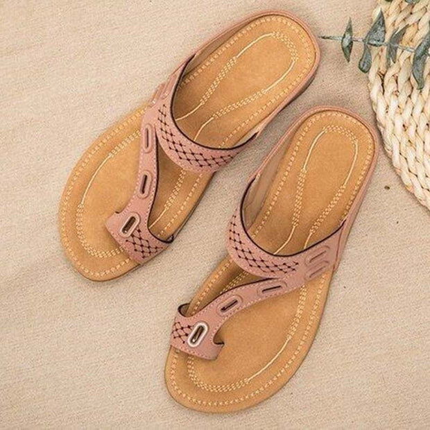 Sandalias de verano para mujer, chanclas retro, zapatillas, zapatos de playa, chanclas