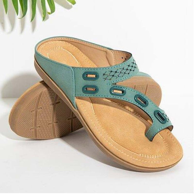 Sandalias de verano para mujer, chanclas retro, zapatillas, zapatos de playa, chanclas