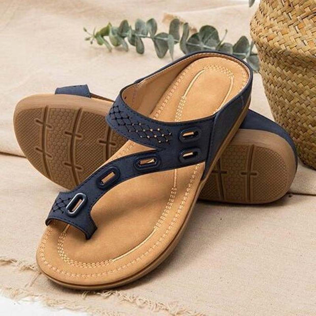 Sandalias de verano para mujer, chanclas retro, zapatillas, zapatos de playa, chanclas