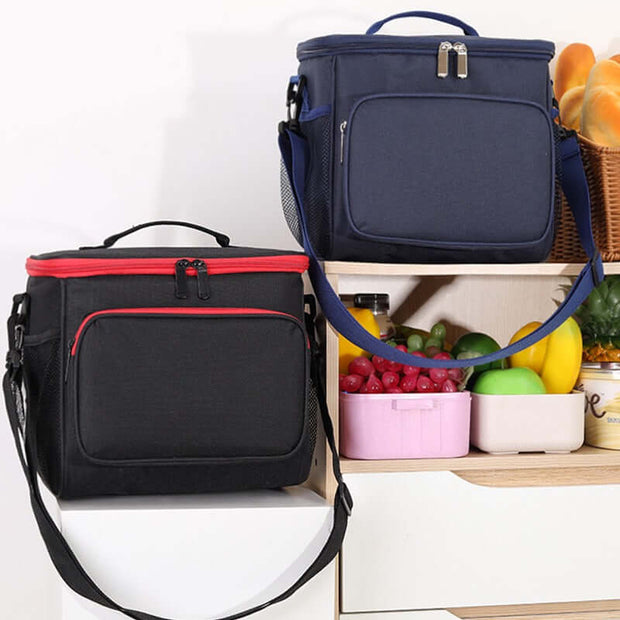 Bolsa de tela Oxford con aislamiento térmico, bolsa para picnic, lonchera, bolsa para el almuerzo, bolsa de hielo, bolsa con aislamiento térmico