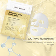 Mascarilla hidratante de colágeno West&Month (bolsa) que nutre e hidrata la piel del rostro de forma calmante e hidratante.