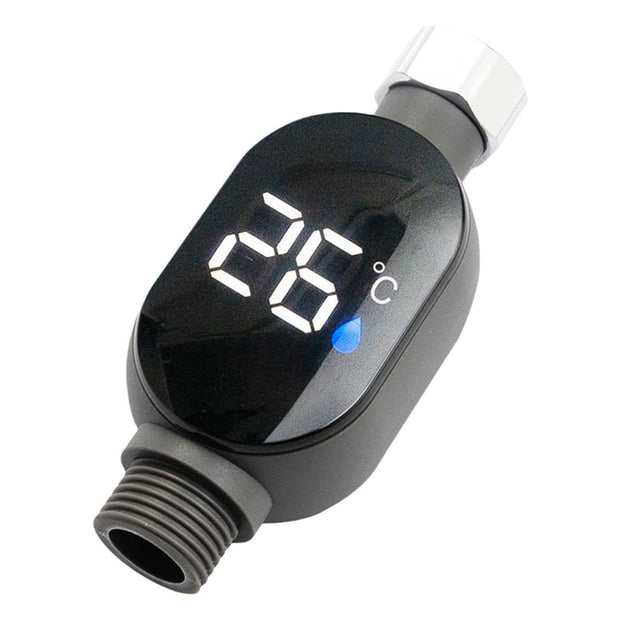 Termómetro de ducha de baño LED negro (0℃~99℃)