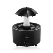 Humidificador de gotas de agua con paraguas giratorio, para el hogar, con niebla densa, luces de arcoíris de escritorio, máquina de aromaterapia con control remoto