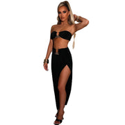 Conjunto de dos piezas de falda de moda para mujer