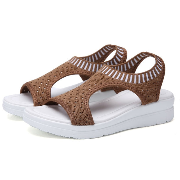 Sandalias De plataforma De Mujer Harajuku Sandalias elásticas Mujer