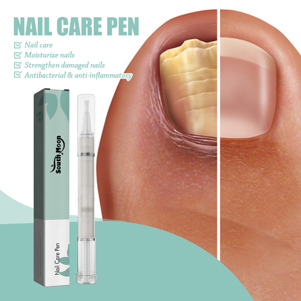 Lápiz para uñas South Moon, gris, para limpiar, iluminar y engrosar las uñas, reparador de uñas gris