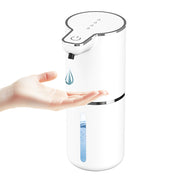 Dispensador de jabón con sensor sin contacto para baño y cocina. Modos de espuma y líquido.