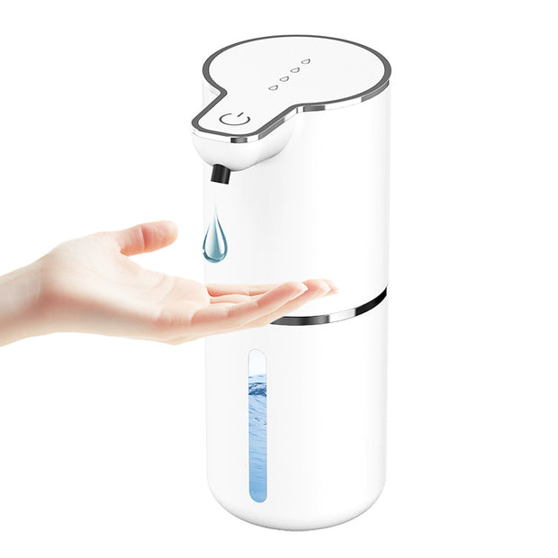 Dispensador de jabón con sensor sin contacto para baño y cocina. Modos de espuma y líquido.