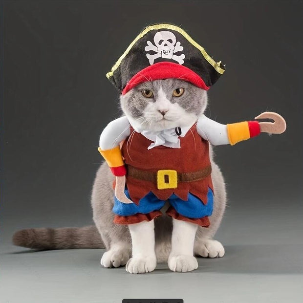 Ropa para perros con transformación de piratas