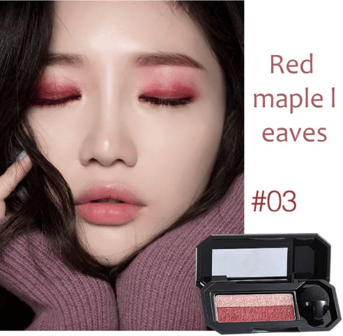 Maquillaje de sombras de ojos convenientes de doble color de la marca UBUB