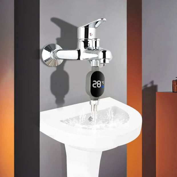 Termómetro de ducha de baño LED negro (0℃~99℃)