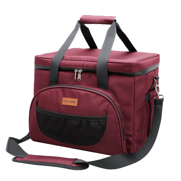 Bolso de mano de tela Oxford para exteriores, de gran capacidad, con aislamiento térmico, pequeño y grande, para almuerzo y picnic