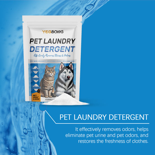 Detergente en polvo para mascotas Yegbong, desodorizante, limpieza profunda
