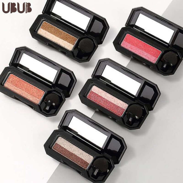 Maquillaje de sombras de ojos convenientes de doble color de la marca UBUB