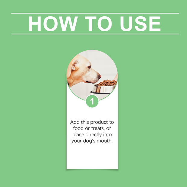 Suplemento para perros Yegbong con gotas para una piel sana que favorece la digestión y mejora la inmunidad