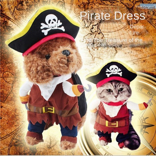 Ropa para perros con transformación de piratas