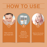 Protector solar físico EELHOE, bloqueador solar hidratante, cuidado facial, protector solar hidratante y nutritivo.