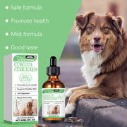 Suplemento para perros Yegbong con gotas para una piel sana que favorece la digestión y mejora la inmunidad