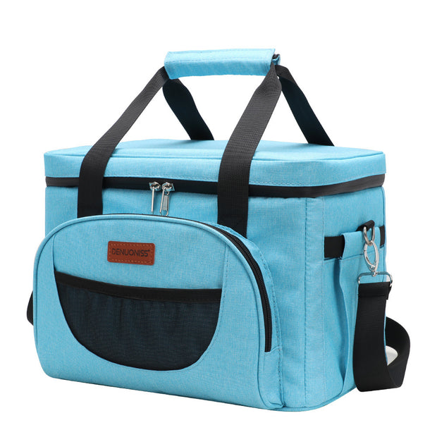 Bolso de mano de tela Oxford para exteriores, de gran capacidad, con aislamiento térmico, pequeño y grande, para almuerzo y picnic