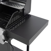 2+2 Combinación de parrilla de gas multifuncional y parrilla cubierta para cocinar al aire libre: barbacoa, barbacoa, pizza