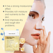 Mascarilla hidratante de colágeno West&Month (bolsa) que nutre e hidrata la piel del rostro de forma calmante e hidratante.