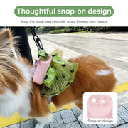 Soporte de silicona para bolsas de excrementos de perro con dispensador