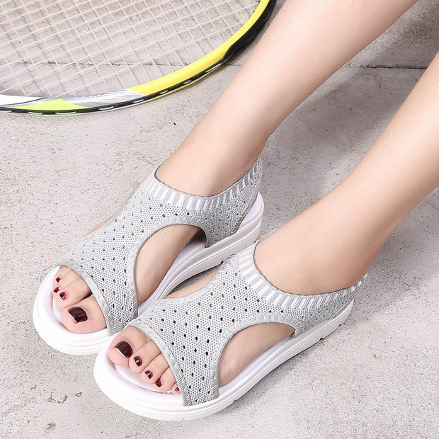 Sandalias De plataforma De Mujer Harajuku Sandalias elásticas Mujer