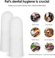 Cepillo de dientes de dedo para mascotas para el cuidado bucal de perros y gatos
