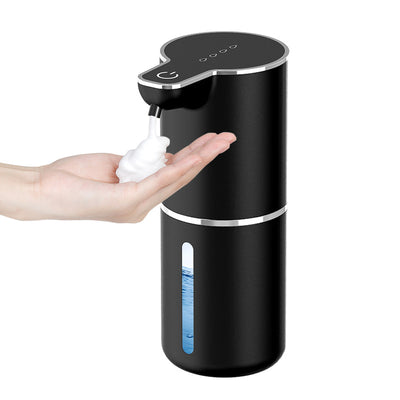 Dispensador de jabón con sensor sin contacto para baño y cocina. Modos de espuma y líquido.