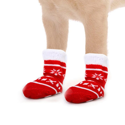 8 calcetines de algodón cálidos para mascotas
