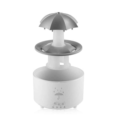 Humidificador de gotas de agua con paraguas giratorio, para el hogar, con niebla densa, luces de arcoíris de escritorio, máquina de aromaterapia con control remoto