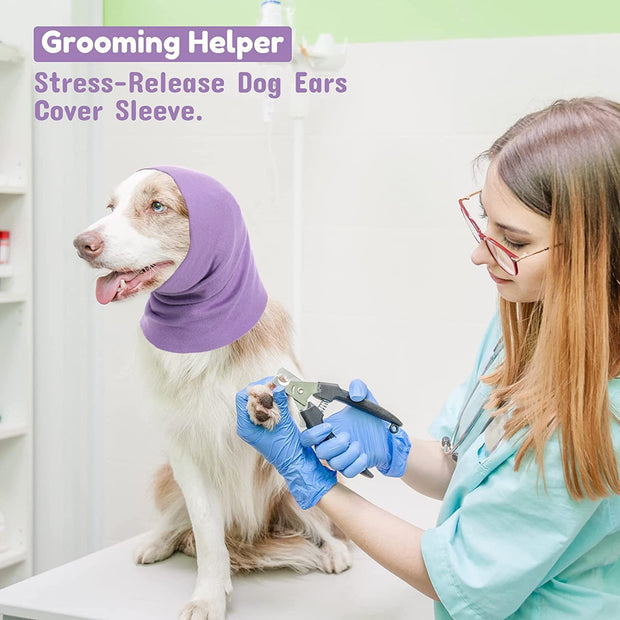 Orejeras para el cuidado de perros y gatos, orejeras antirruido, calentador de cuello,