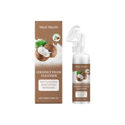 Limpiador de espuma de coco West&Month Limpiador de poros suave Limpiador hidratante refrescante