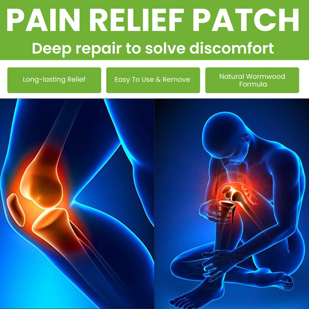 Parche de ajenjo AMZ para el cuidado de las articulaciones, lumbar, vértebra cervical, rodilla, pierna, masaje muscular, parche de confort