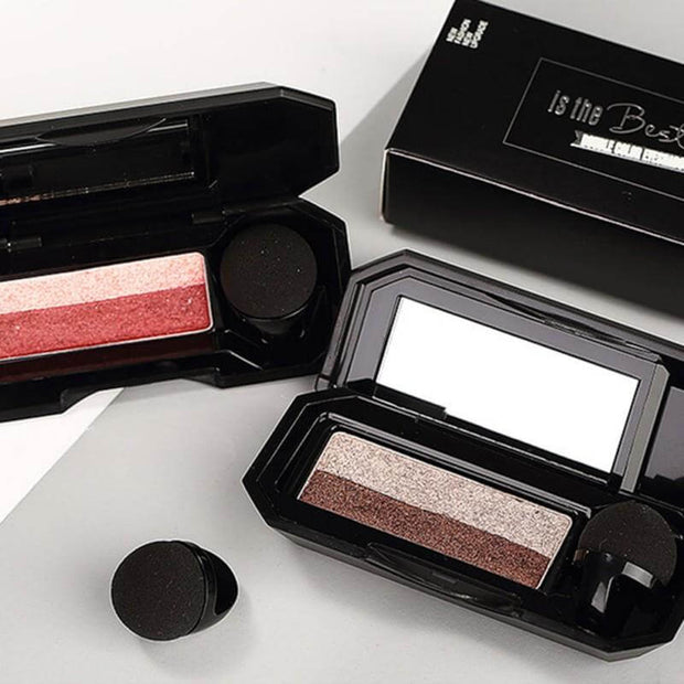 Maquillaje de sombras de ojos convenientes de doble color de la marca UBUB