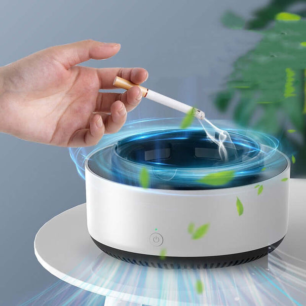 Cenicero Purificador de Aire con Aniones,  Elimina Humo y Olores, Portátil para Coche