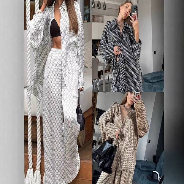 Pantalones de manga larga europeos y americanos de verano para mujer.