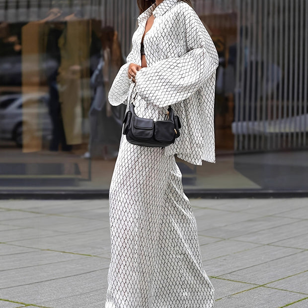 Pantalones de manga larga europeos y americanos de verano para mujer.
