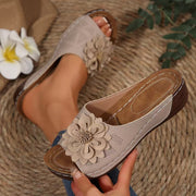 Pantuflas peep-toe con suela gruesa para mujer con personalidad de moda
